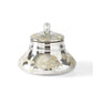 Silver Mercury Glass Etched Lidded Container (Various Sizes)