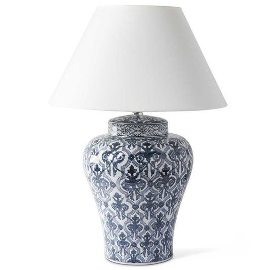 Blue and White Chinoiserie Table Lamp