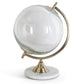 Clear Glass Globe with Gold Metal