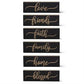 Matte Black Script Embossed Inspirational Sign (Various Styles)
