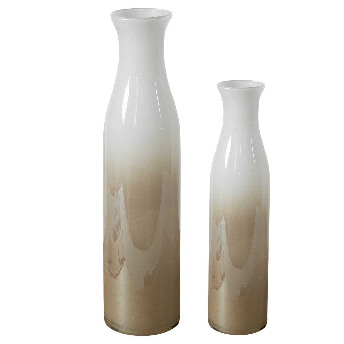 Ombre Ivory and Beige Vase (Various Sizes)