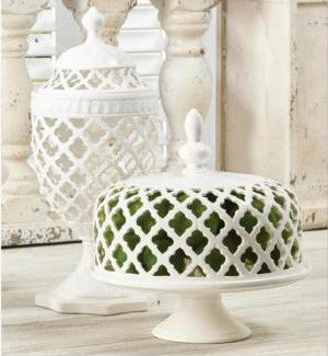 White Ceramic Filigree Piece (Various Styles)