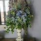 Grapevine Candle Topper With Blue Hydrangea
