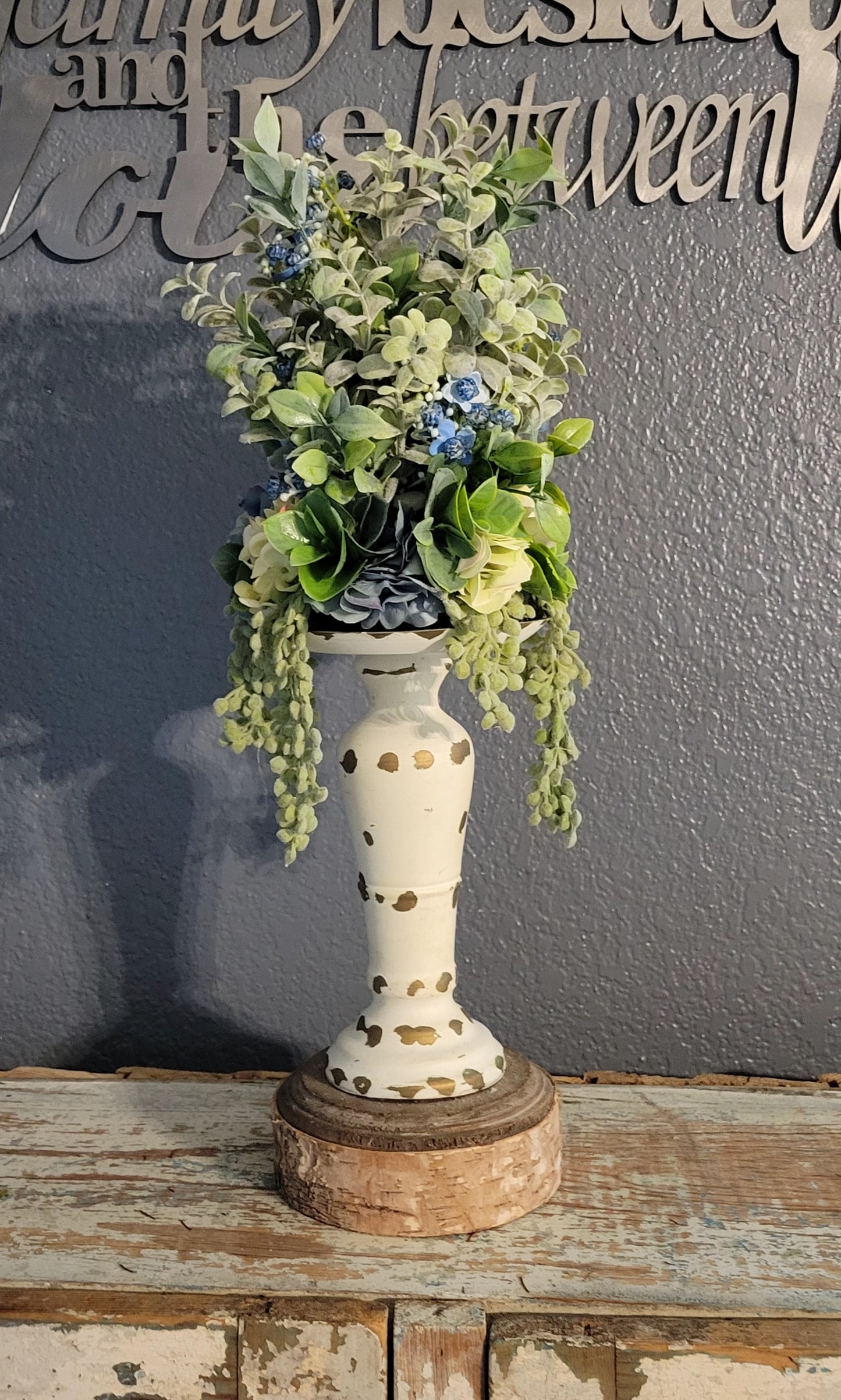 Blue Candle Topper