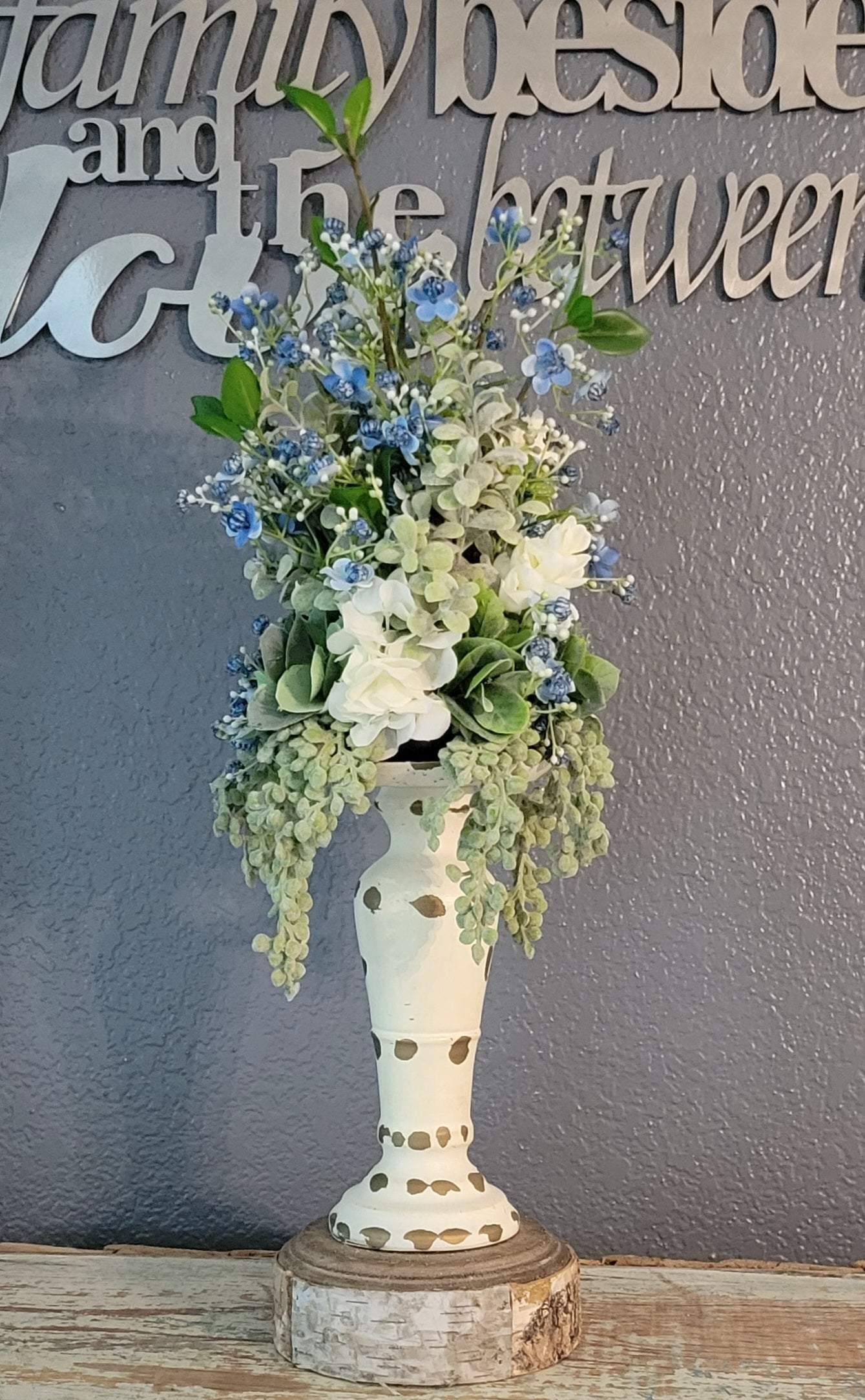 Blue Candle Topper