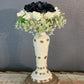 Navy And Cream Floral Orb