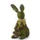 Mossy Twig Bunny with Basket & Burlap Bow