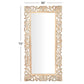 Light Brown Traditional Wood Wall Mirror