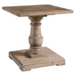 Chunky Leg Solid Wood Accent Table
