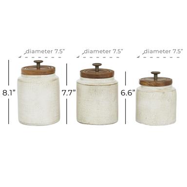 Terracotta Canisters (Various Sizes)