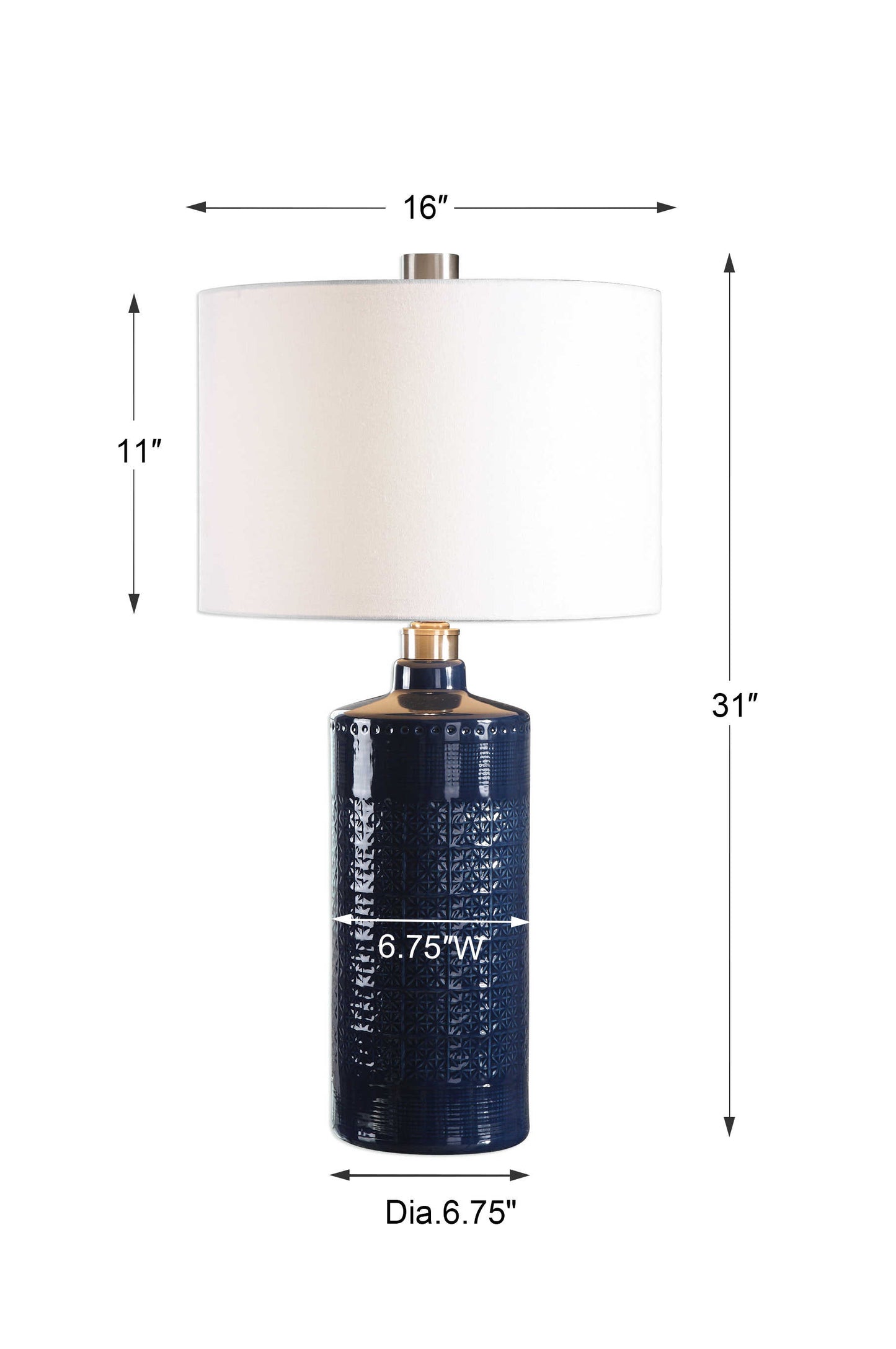 Thalia Royal Blue Table Lamp