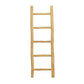 Brown Teak Wood 5 Rack Ladder