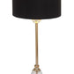 Gold Metal and Crystal Table Lamp
