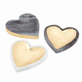 Marble Heart Trinket Tray (Various Colors)