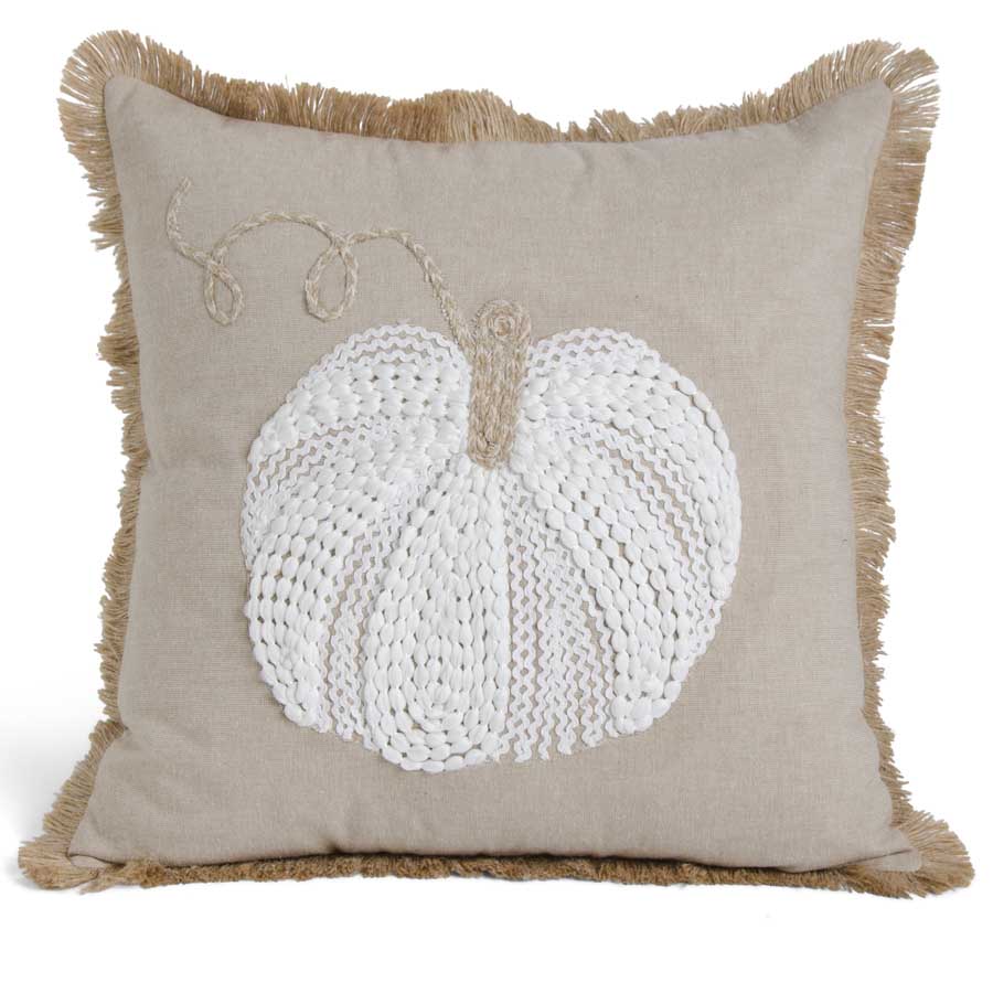 Tan Cotton Pumpkin Pillow