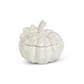 Cream Dolomite Lidded Pumpkin Container (Various Sizes)