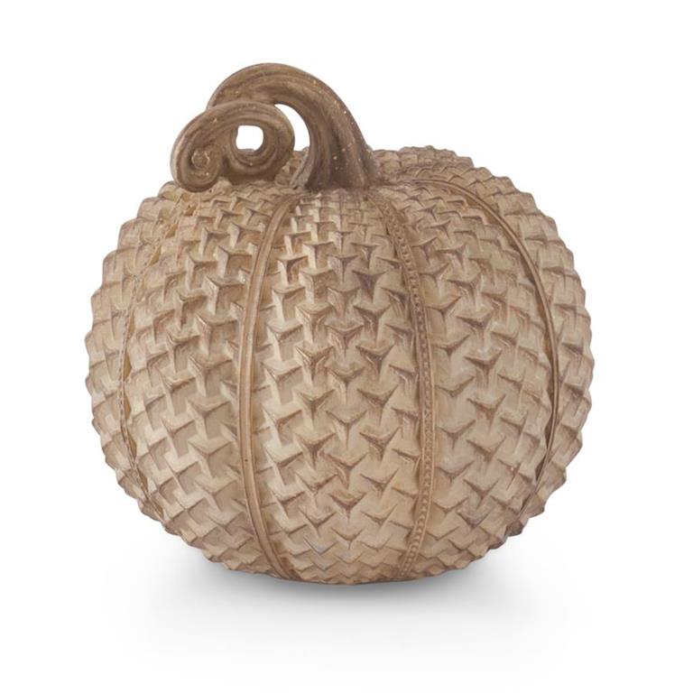 Resin Beige Textured Pumpkin (Various Styles)