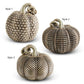 Resin Antique Gold Textured Pumpkin (Various Styles)
