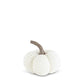 White Knit Stuffed Pumpkin (Various Sizes)