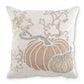 White Pumpkin Embroidered Pillow
