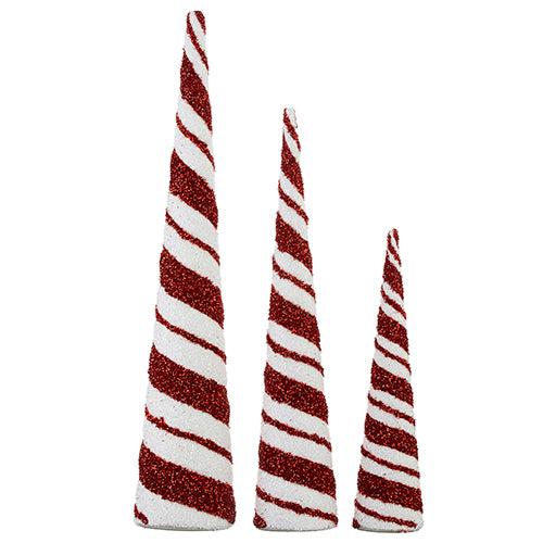 Peppermint Stripe Cone Tree (Various Sizes)