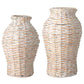 Whitewashed Woven Vase (Various Sizes)