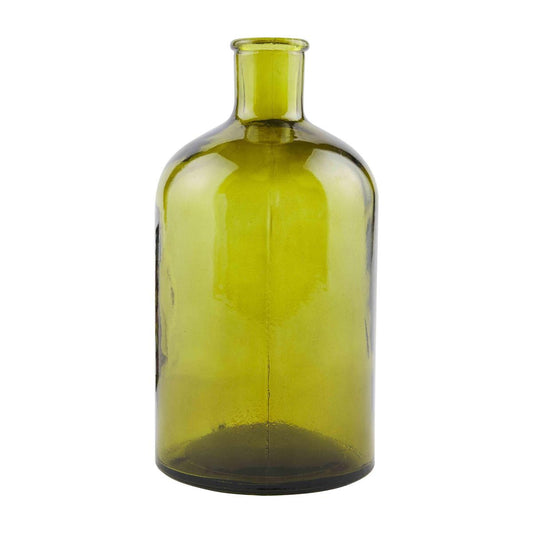 Olive Green Glass Vase (Various Sizes)