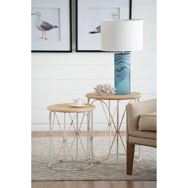 Bamboo Accent Tables, Set of 2