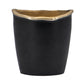 Curved Rim Black and Gold Vase (Various Sizes)