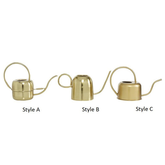 Gold Metal Watering Can Planter (Various Sizes)
