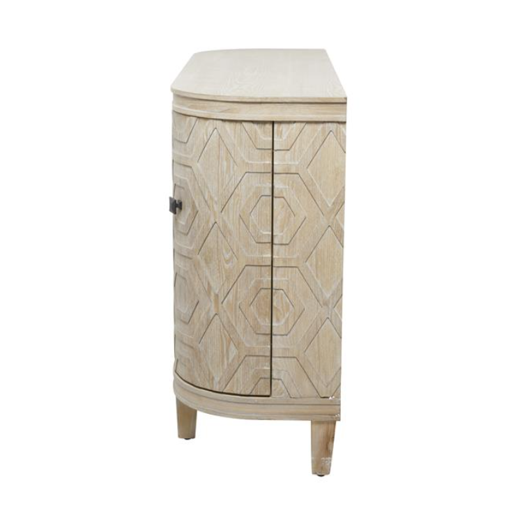 Brown Patterned Wood Cabinet