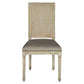 Square Maxwell Side Chair, Cottage White/Ash