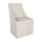 Warwick Upholstered Rolling Dining Chair, Oatmeal