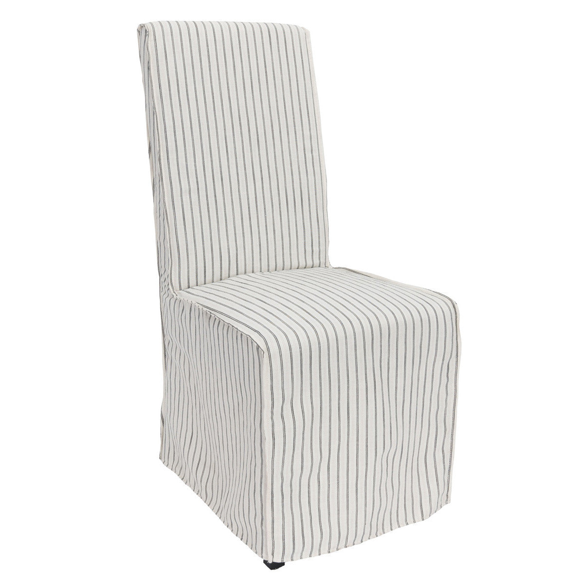Striped Upholstered Dining Chair