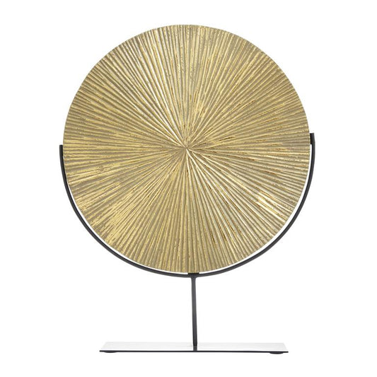 Gold Metal Contemporary Sculpture