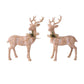 Large Resin Wood Reindeer with Bow (Various Styles)
