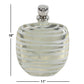 Striped Glass Bottle, Medium
