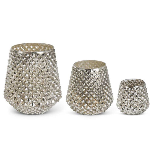 Mercury Glass Honeycomb Vase (Various Sizes)