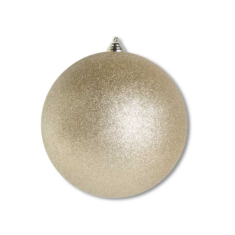 Gold Glittered Ball Ornament