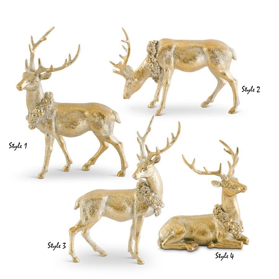 Antique Gold Resin Deer (Various Styles)