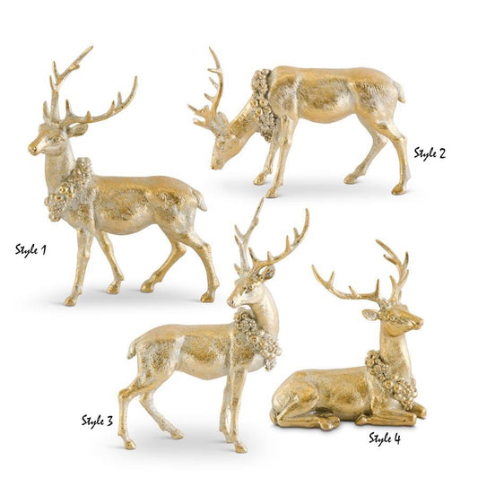 Antique Gold Resin Deer (Various Styles)