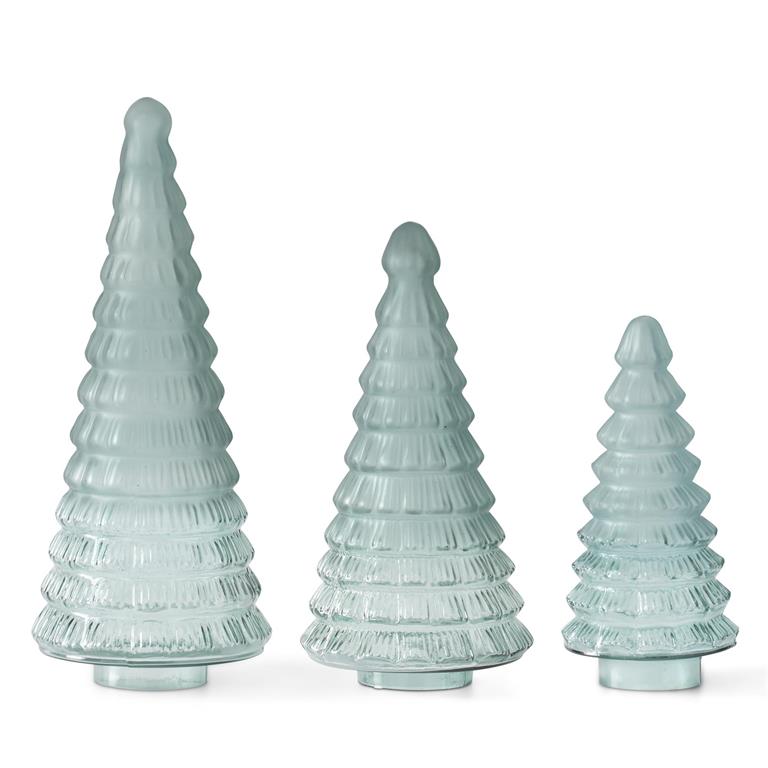 Frosted Glass Christmas Tree (Various Sizes)