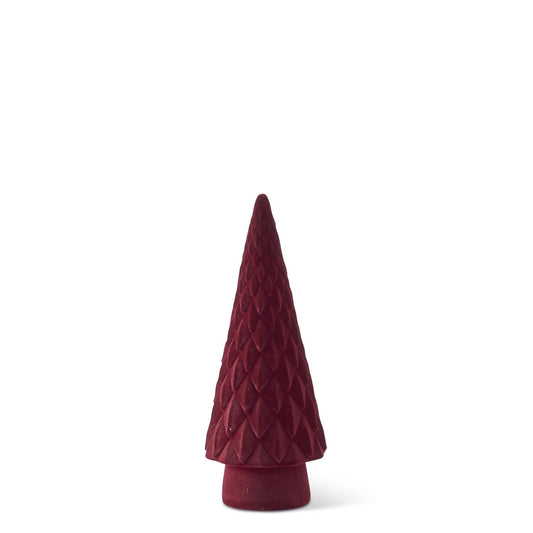 Burgundy Velvet Diamond Scallop Embossed (Various Sizes)