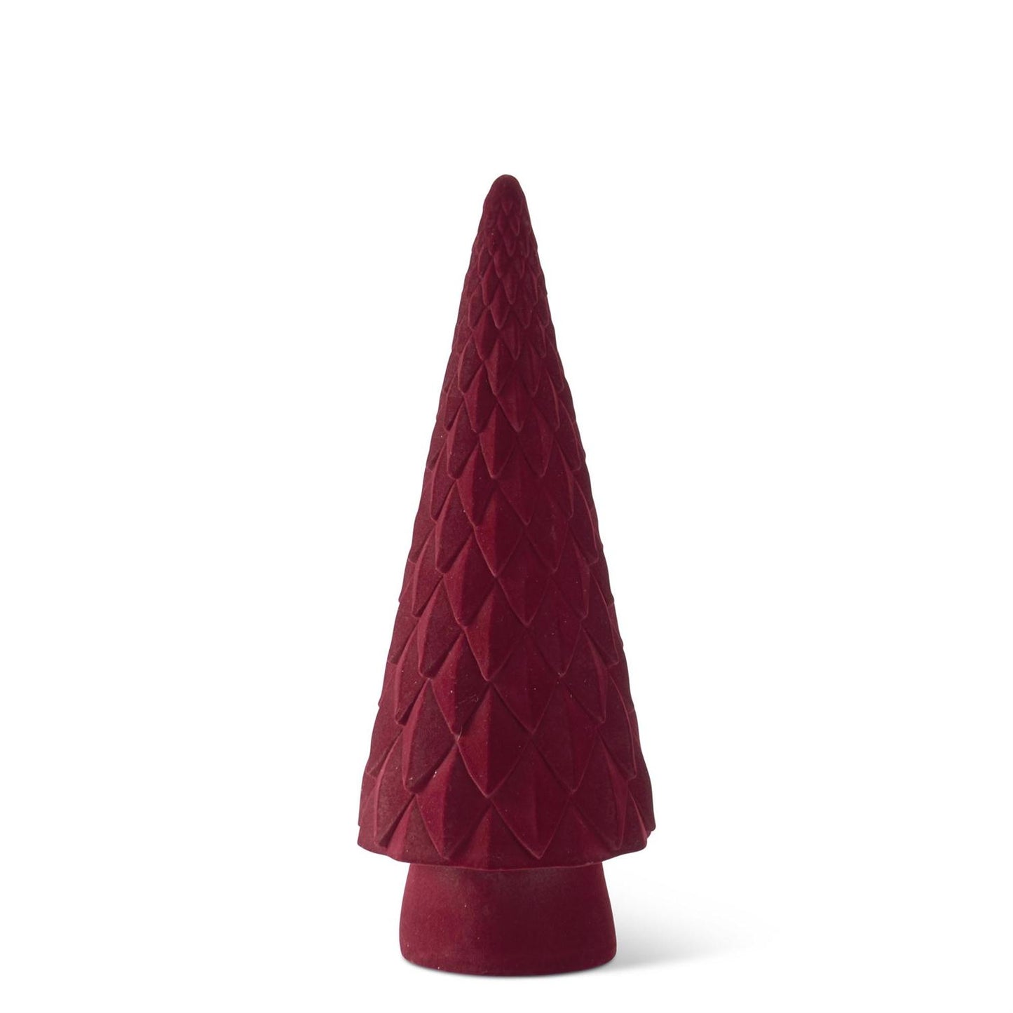 Burgundy Velvet Diamond Scallop Embossed (Various Sizes)