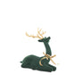 Dark Green Velvet Deer with Gold Antlers and Bow (Various Styles)