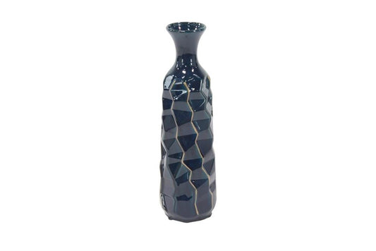 Blue Ceramic Modern Vase