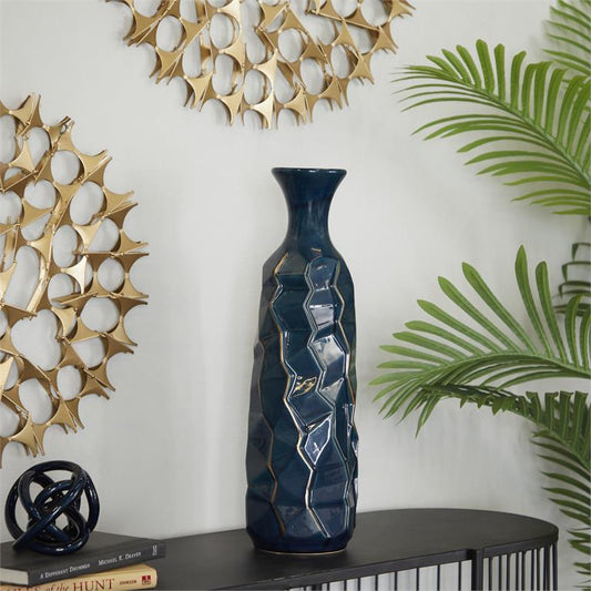 Blue Ceramic Modern Vase