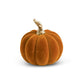 Resin Orange Velvet Pumpkin, Short
