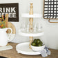 White Wood Farmhouse 3-Tiered Server
