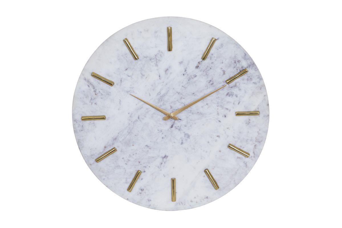 White Marble Wall Clock